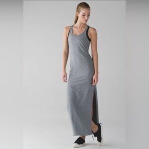 Lululemon Maxi Dress Heathered Light Gray Size 4